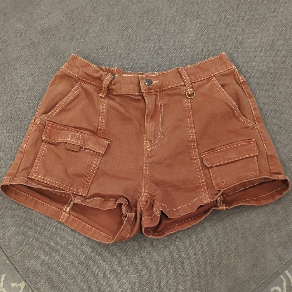 Wild Fable Brown Cargo Shorts Relaxed Fit
